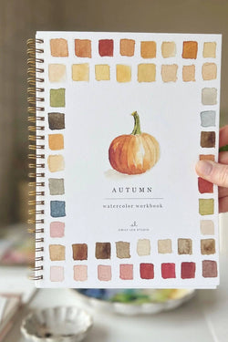 Autumn watercolor workbook