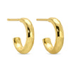 Graduating Textured Hoops Set