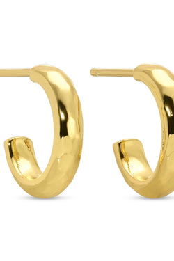 Graduating Textured Hoops Set