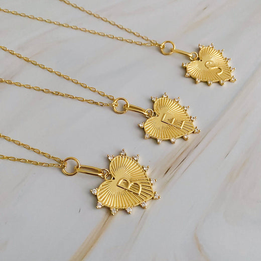 Initial Heart Charm