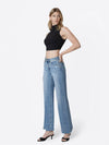 High Rise Slant Vintage Flare JeansI