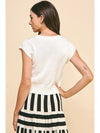 Cap Sleeve Knit Top