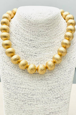 Big Ball Gold Necklace