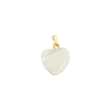 Heart Shell Charm in Gold