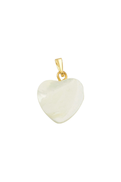 Heart Shell Charm in Gold