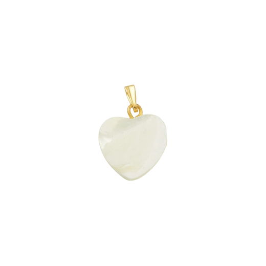 Heart Shell Charm in Gold