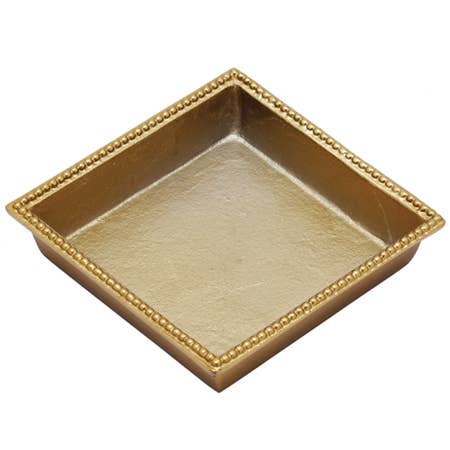 Textured Gilded Beaded Tray