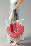 Red, Turquoise & Blue Western Tote
