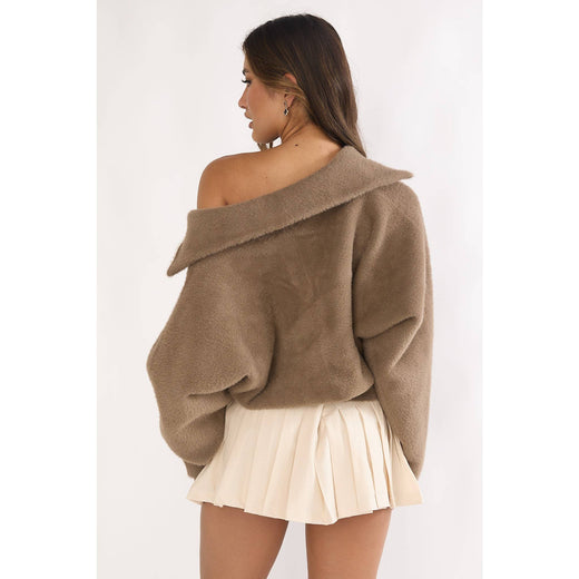 Faux Fur Sweater Jacket