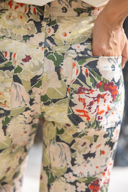 Fall Floral Print Pants