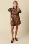 Lia Floral Bubble Mini Dress