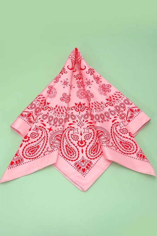 Paisley Silky Feel Bandana Scarf
