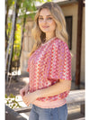 Vertical Stripe Sequins Top