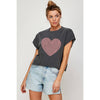 Heart Graphic Crop Top