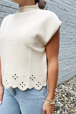 Embroidered Detail Sweater