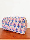 Quilted Block Print Pouch