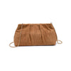 Elva Croc Embossed Faux Suede Clutch