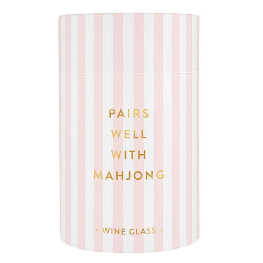 Gold Foil Stemless Wine Glass