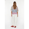 Rainbow Stripe Button Cardigan