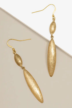 Matte Gold Dangle Earrings
