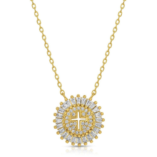 Shimmering Cross Necklace