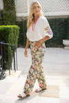 Fall Floral Print Pants