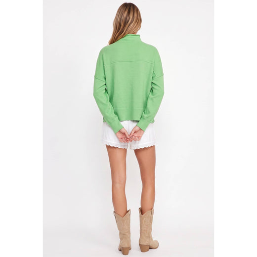 Mock Neck Pullover Sweater