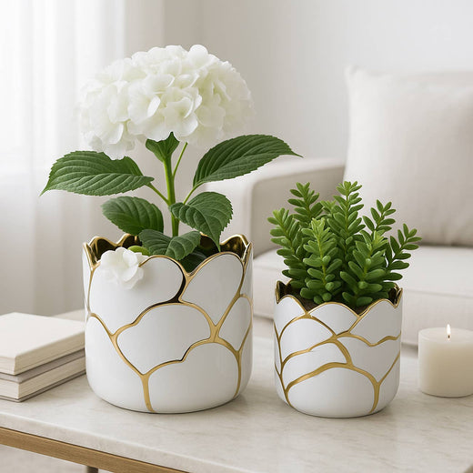 Resin Embossed Clouds Planters