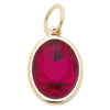 Birthstone Glass Charm