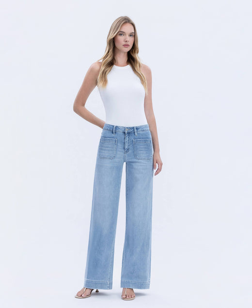 High Rise Trouser Jeans