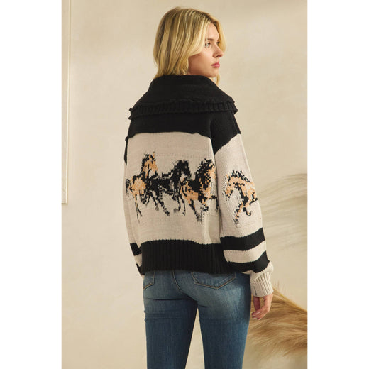 Horse Cardigan Sweater