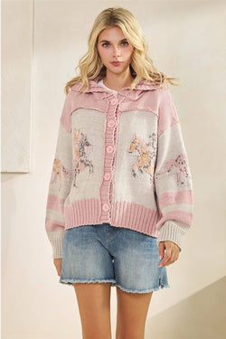 Horse Cardigan Sweater