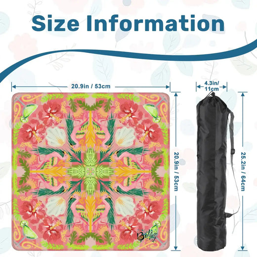 Summer Flamingo Travel Mahjong Mat
