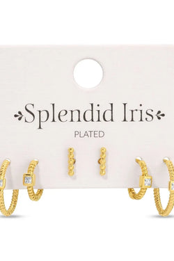 Twisted Hoops and Stud Set!