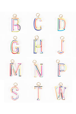Initial Bag Charms