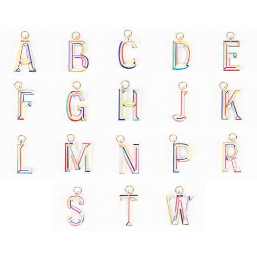 Initial Bag Charms