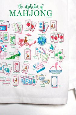 Mahjong Alphabet Bar Towel