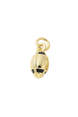 Gold Victory Football Charm
