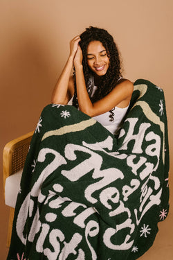 Cozy Dreams Luxe Blanket-Merry Little Christmas