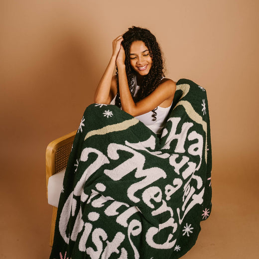 Cozy Dreams Luxe Blanket-Merry Little Christmas
