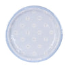 Blue Stripe Derby Icons Paper Plates
