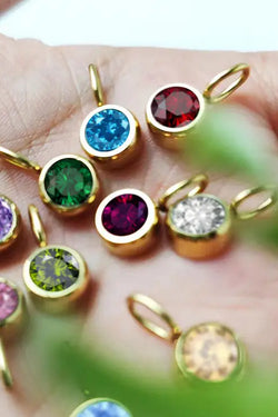 Birthstone Gem Charm