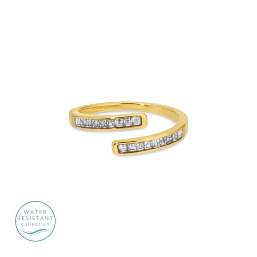 CZ Adjustable Ring, Water-Resistant