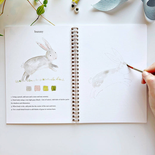 Animals Watercolor Workbook by Emily Lex