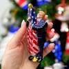 Donald Trump American Flag Ornament