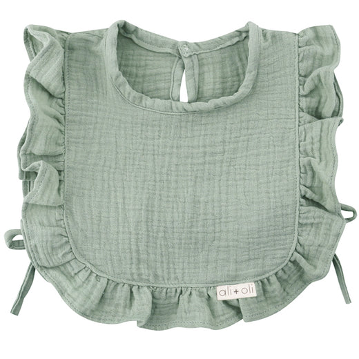 Muslin Cotton Ruffle Baby Bib