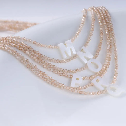 Beaded Initial Necklace
