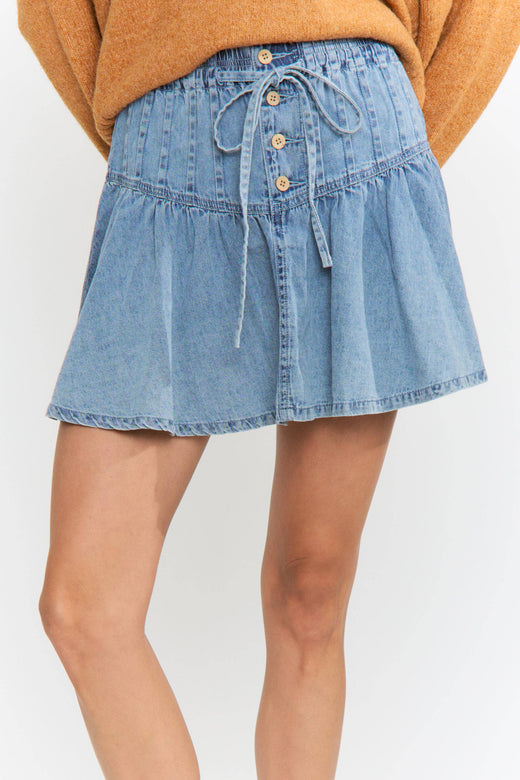 Adjustable Denim Skirt