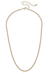 Mandy Tiny Box Chain Necklace - 16