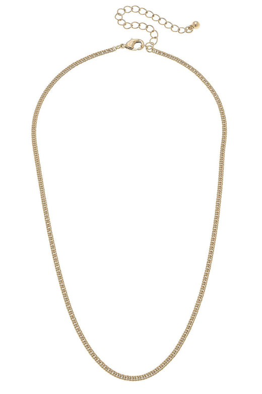 Mandy Tiny Box Chain Necklace - 16"